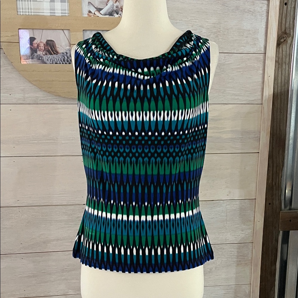 Calvin Klein Multicolor Sleeveless Blouse MPetite